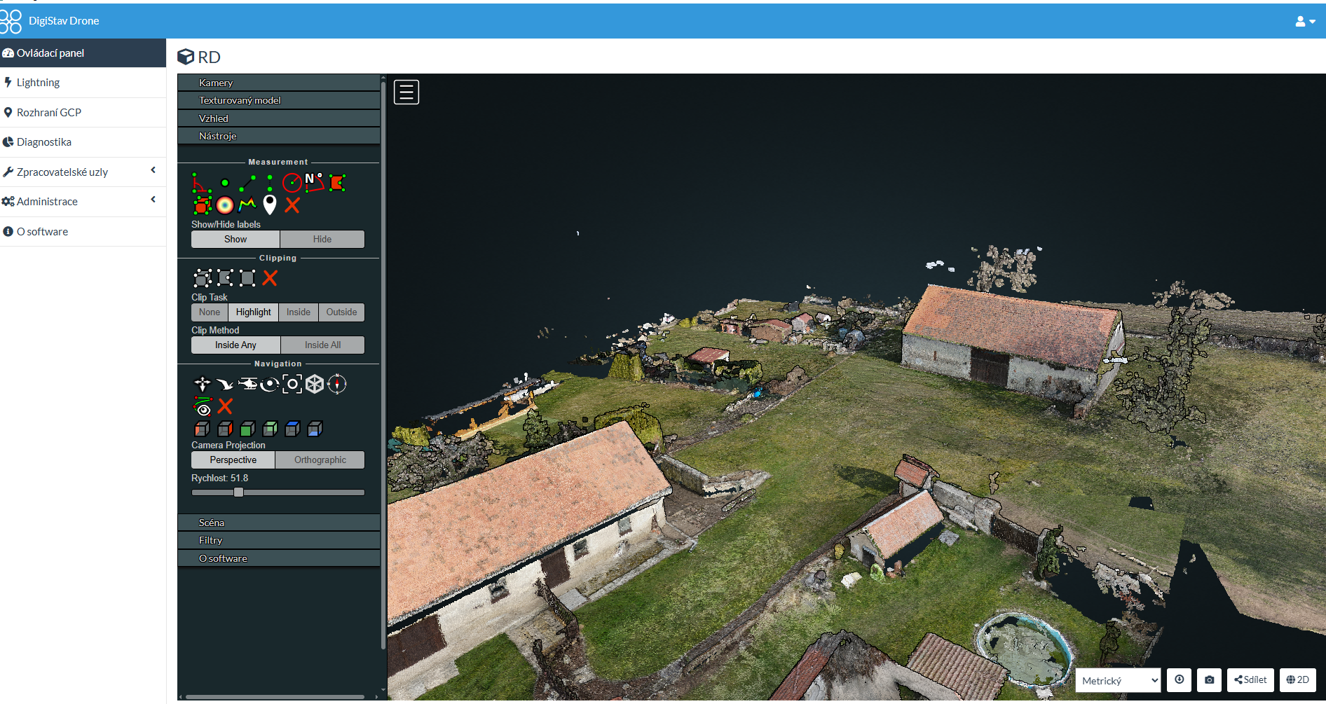 Zobrazení mesh modelu přímo v aplikaci